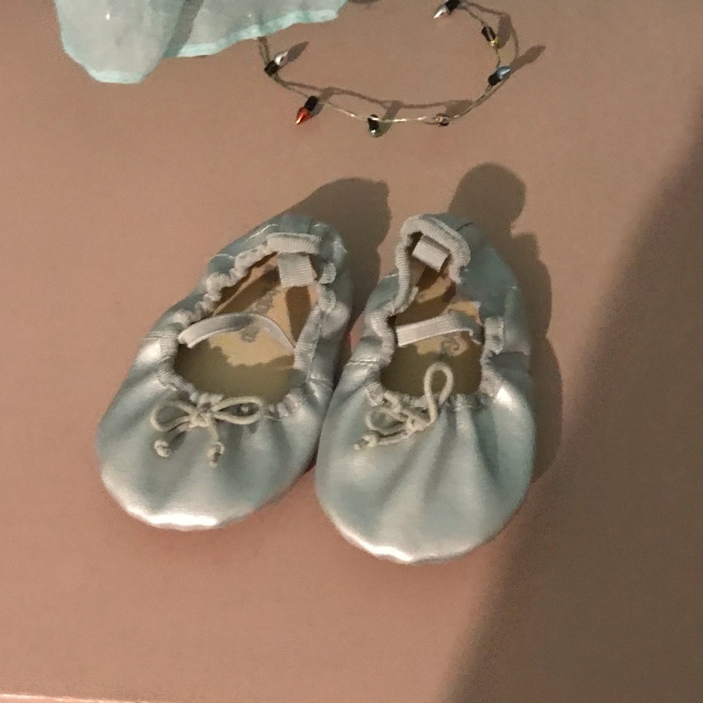 Silver Baby Gap ballet slippers